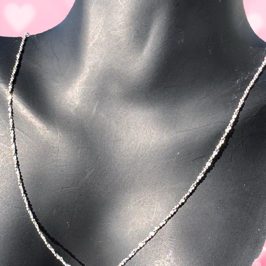 Ibb Sterling Silver 925 Twisted Serpentine Chain Necklace 20” 2.08g Vibrant